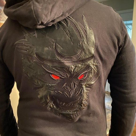 Sky Walker Monkey King by VTLD Designs Other - Monkey King Graphic Hoodie Men Medium Black